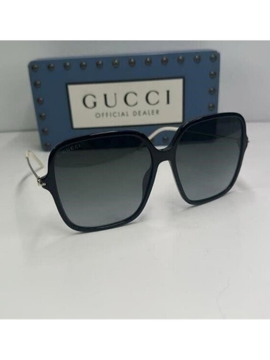 ?- New Authentic Gucci Grey Butterfly Ladies Sunglasses GG1267SA 001 60 main image 8